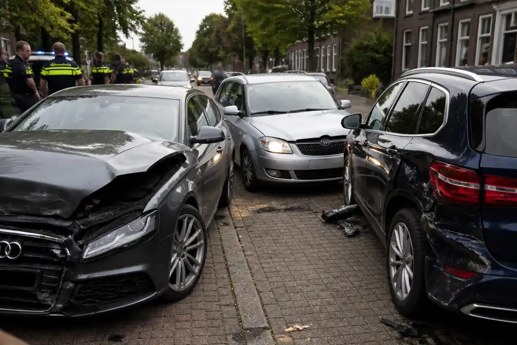 Tilburger (39) zonder rijbewijs ramt auto's tijdens vlucht voor politie