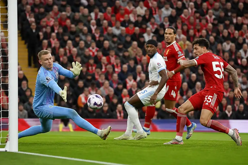 Liverpool geeft op Anfield opnieuw punten weg in 2-2 tegen Nottingham Forest