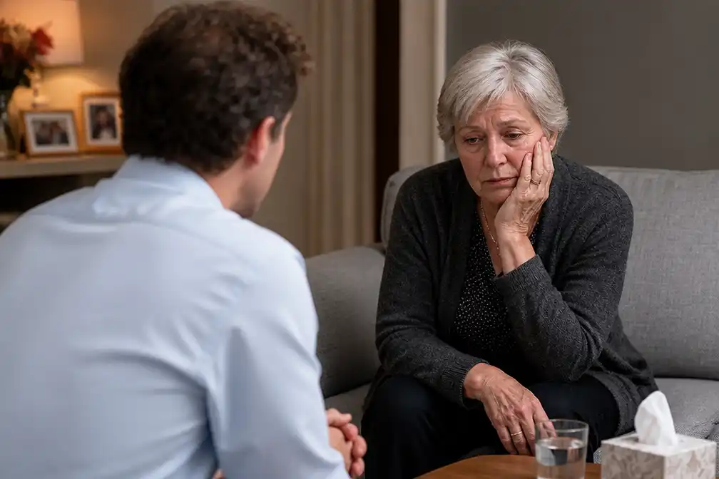 Dokter Rutger geraakt door het verdriet van mevrouw Hoeflaken
