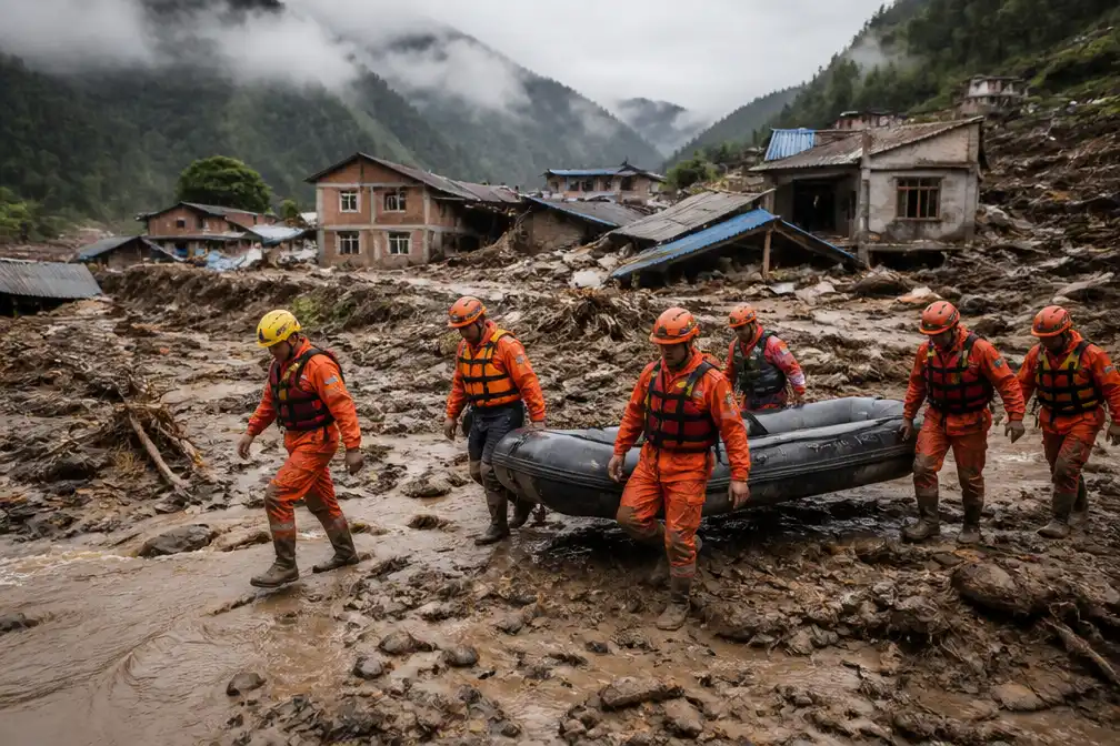 Dodental overstromingen Nepal en Tibet boven de 1.000