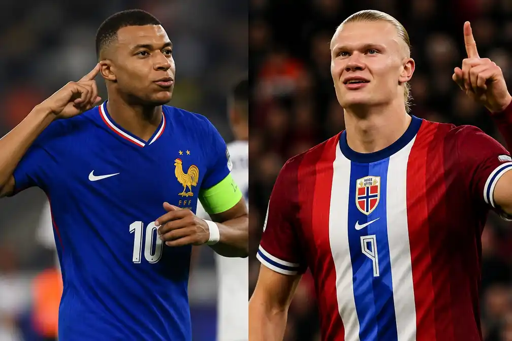 Mbappé en Haaland scoren beiden twee keer, sturen Frankrijk en Noorwegen naar tweede ronde WK