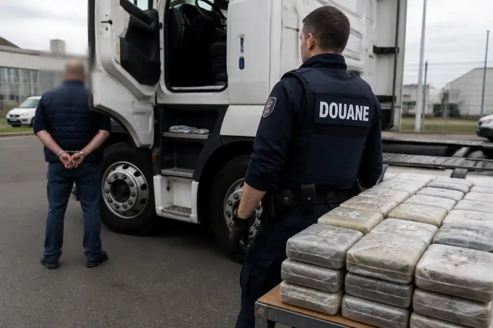 Nederlandse trucker in Frankrijk opgepakt met 231 kilo cocaïne in cabine