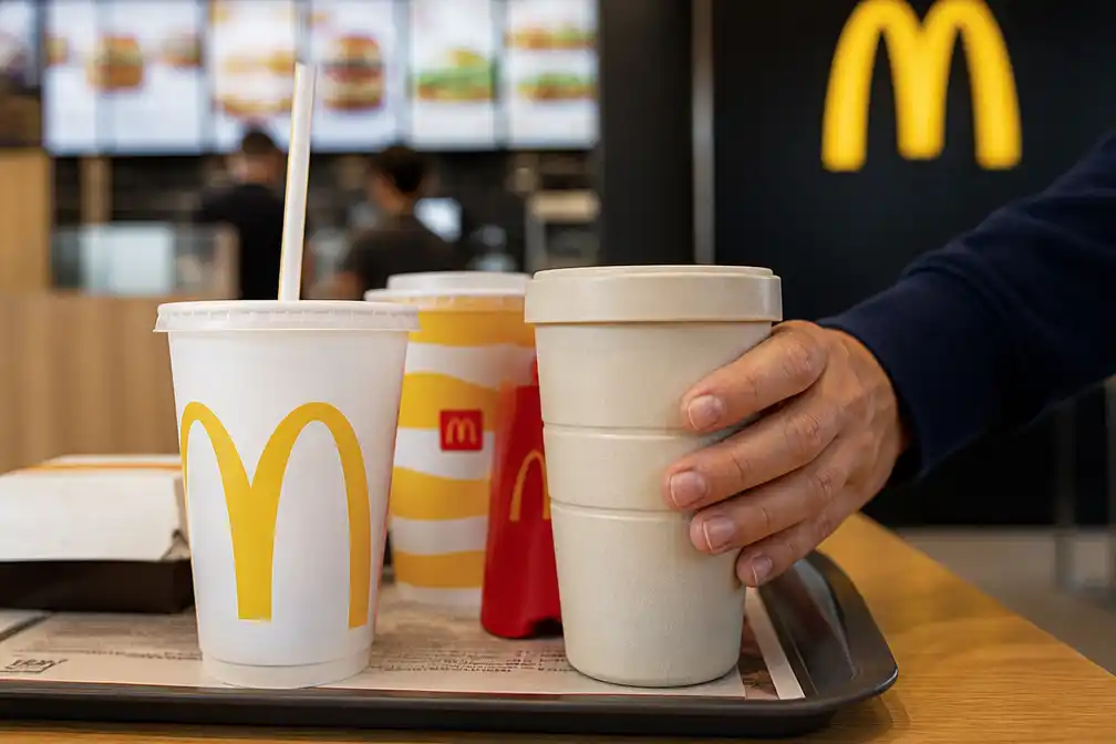 ILT dwingt McDonald's tot herbruikbare bekers, dreigt met dwangsommen