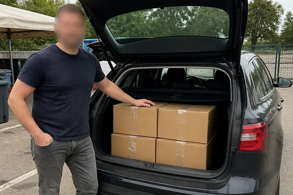 Mike levert voor 1.000 euro aan nitraten in bij inleverpunt