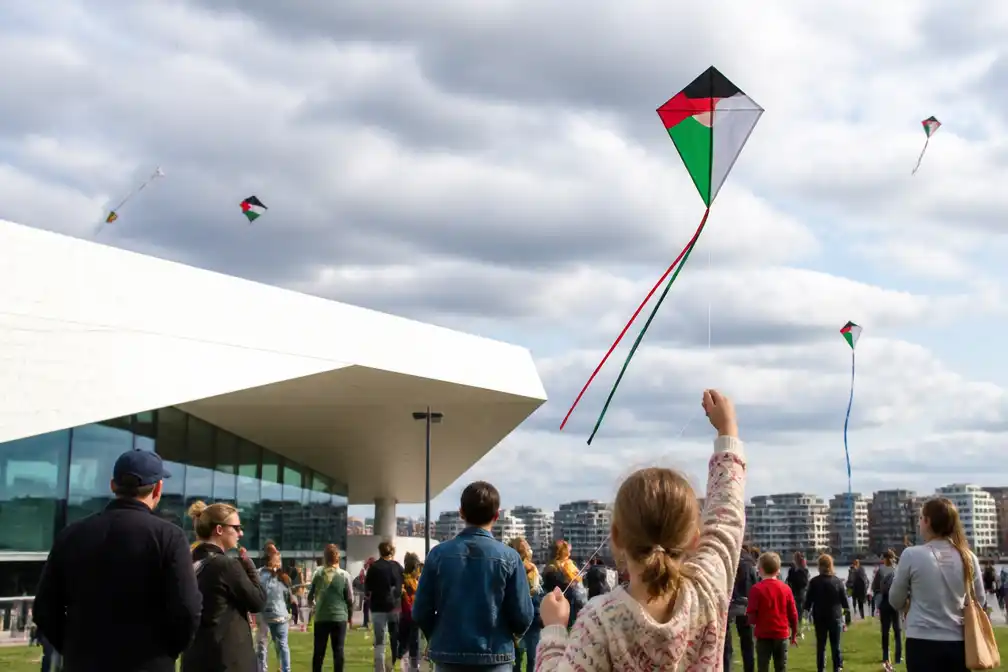 Tientallen vliegeren op Nederlandse locaties uit solidariteit met Gaza