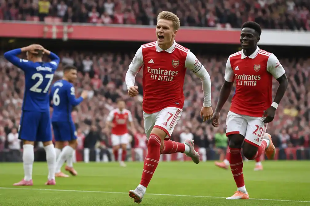 Odegaard bezorgt Arsenal comeback-zege op Chelsea in Premier League