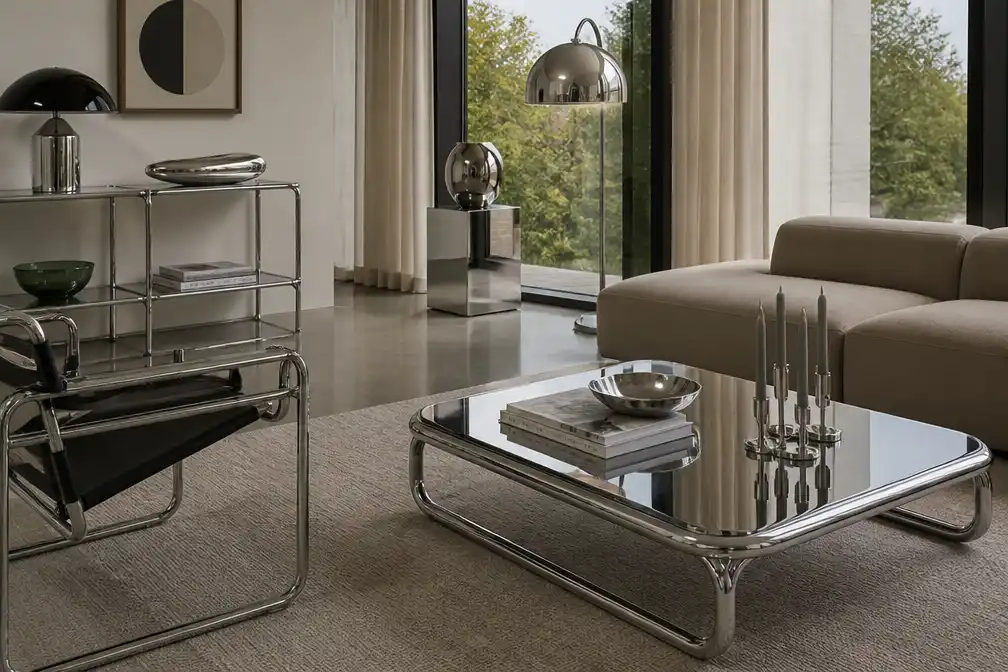 Chroom maakt glanzende comeback in interieur