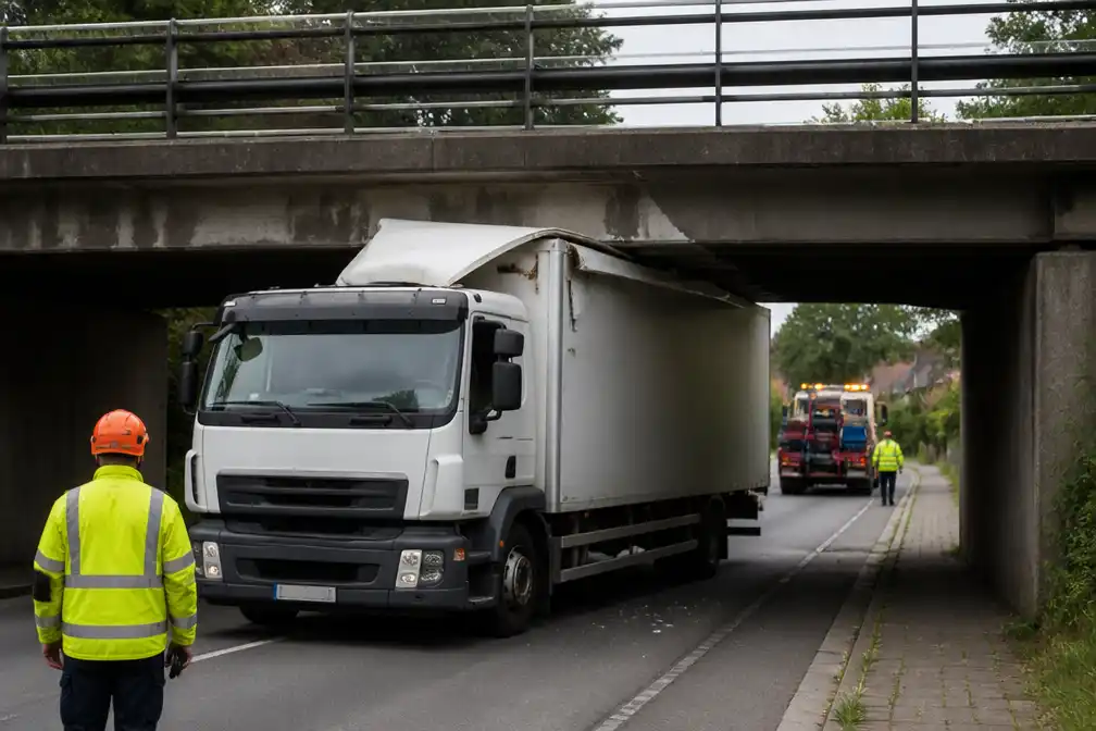 Opnieuw vrachtwagen vast onder brug Diepenbeek: derde keer in drie maanden