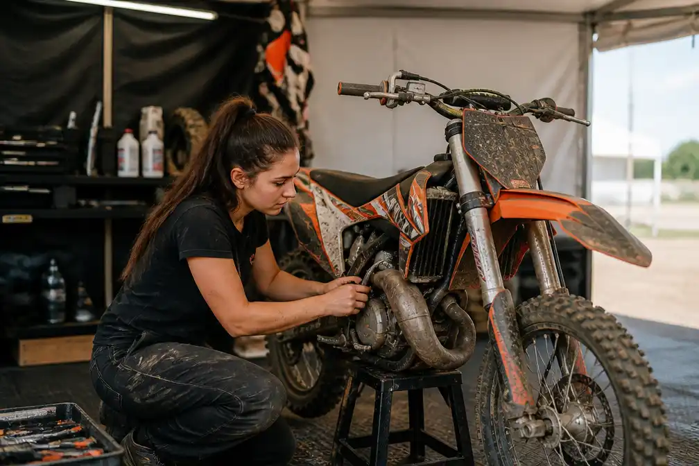 Parkmedewerkster Valisha: motorcross is dure hobby, schade kost al snel 300 euro
