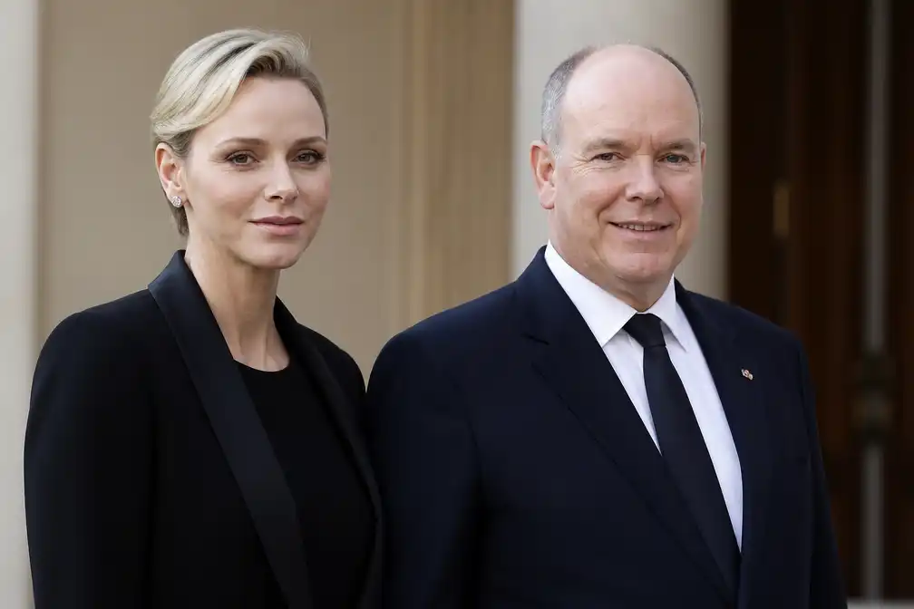 Charlène vergezelt Albert bij uitvaart Noorse koning Harald