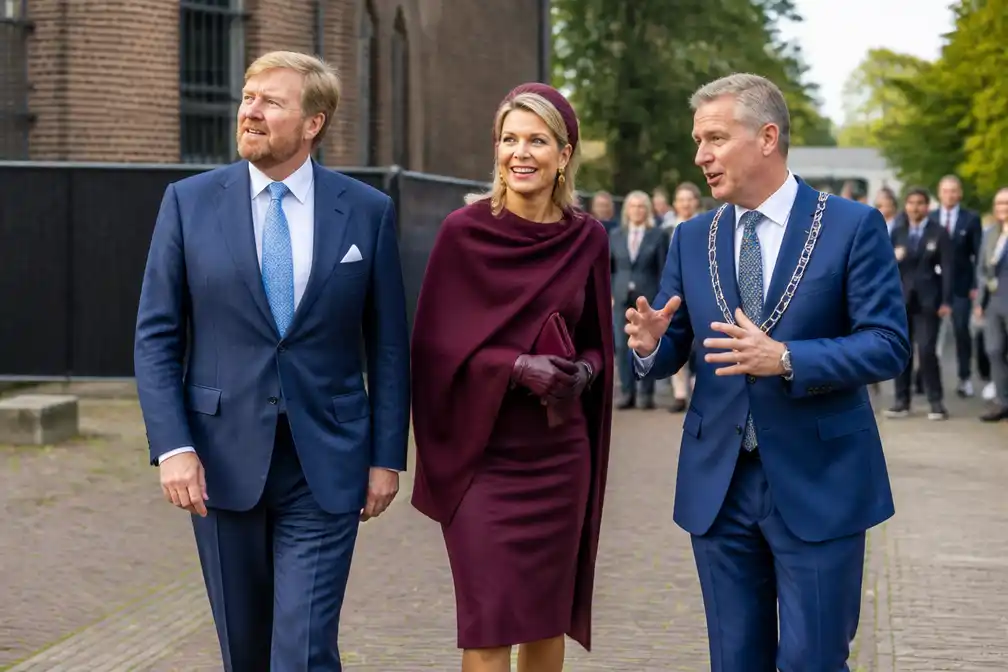 Koningspaar begint streekbezoek aan Kop van Drenthe in Veenhuizen