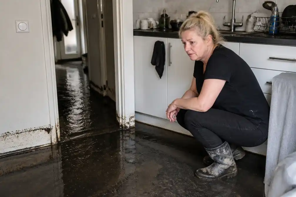 Haagse Valerie (53) ten einde raad door rioolwater in haar keuken