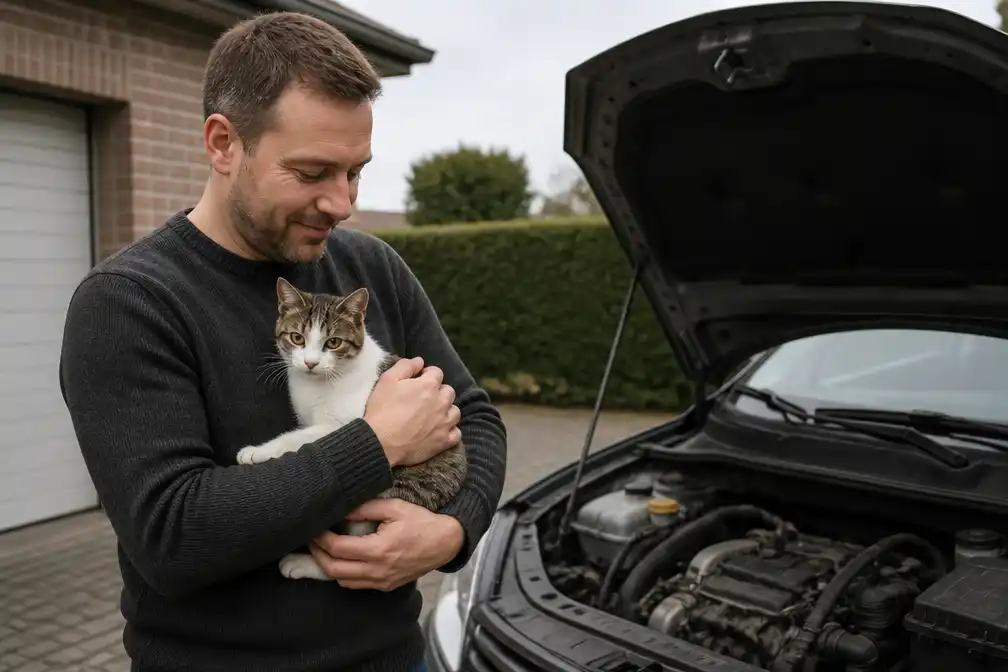 Kat Hormouz overleeft zes dagen onder motorkap in Westhoek
