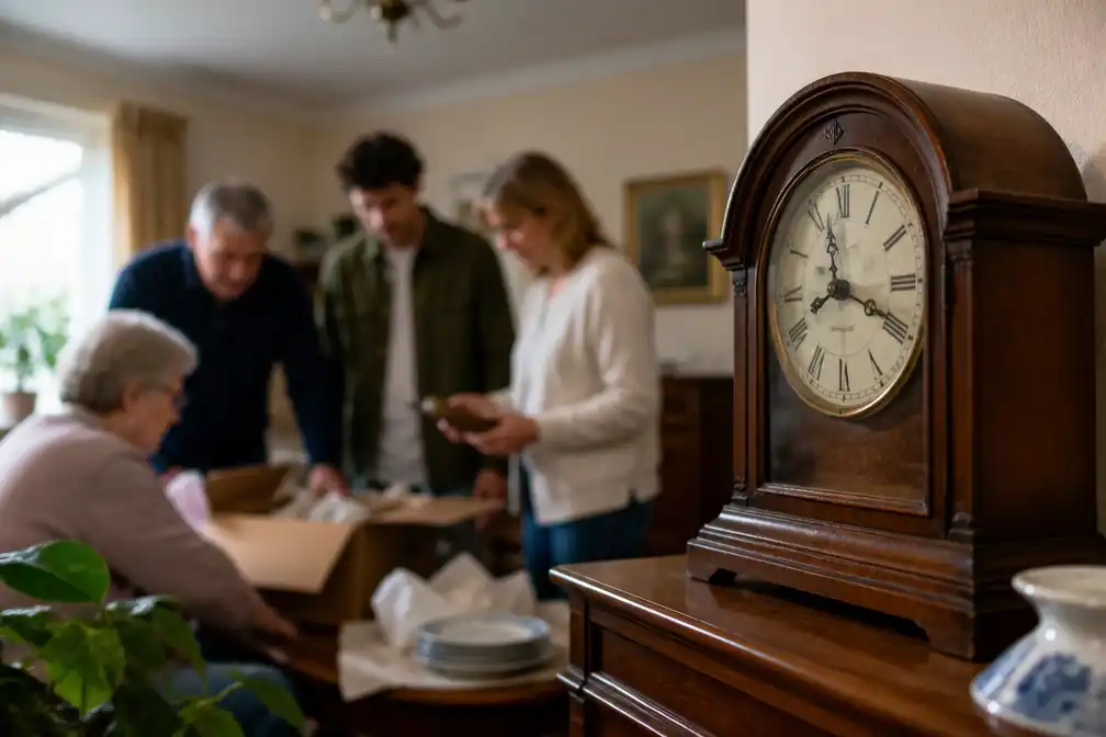 Oma beloofde haar de klok, maar bij de verdeling ging hij naar een oom