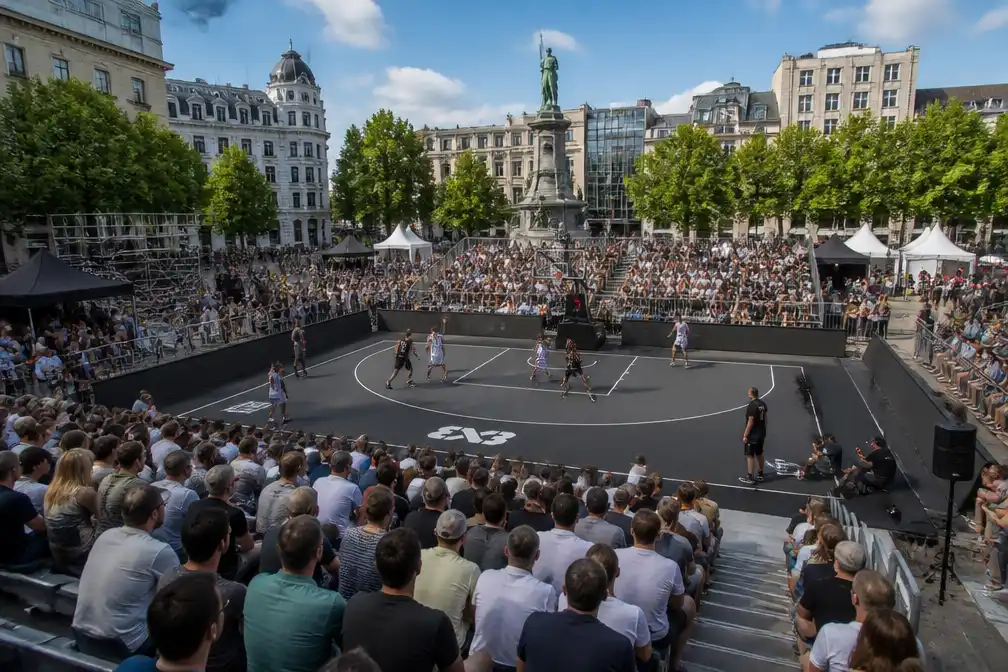 Antwerpen gastheer van het EK 3x3 basketbal op de Groenplaats