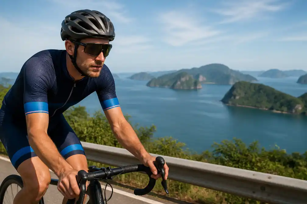 Wielrenner Jeroen Meijers (33) koerst door in Azië, maar mist zoontje Liam