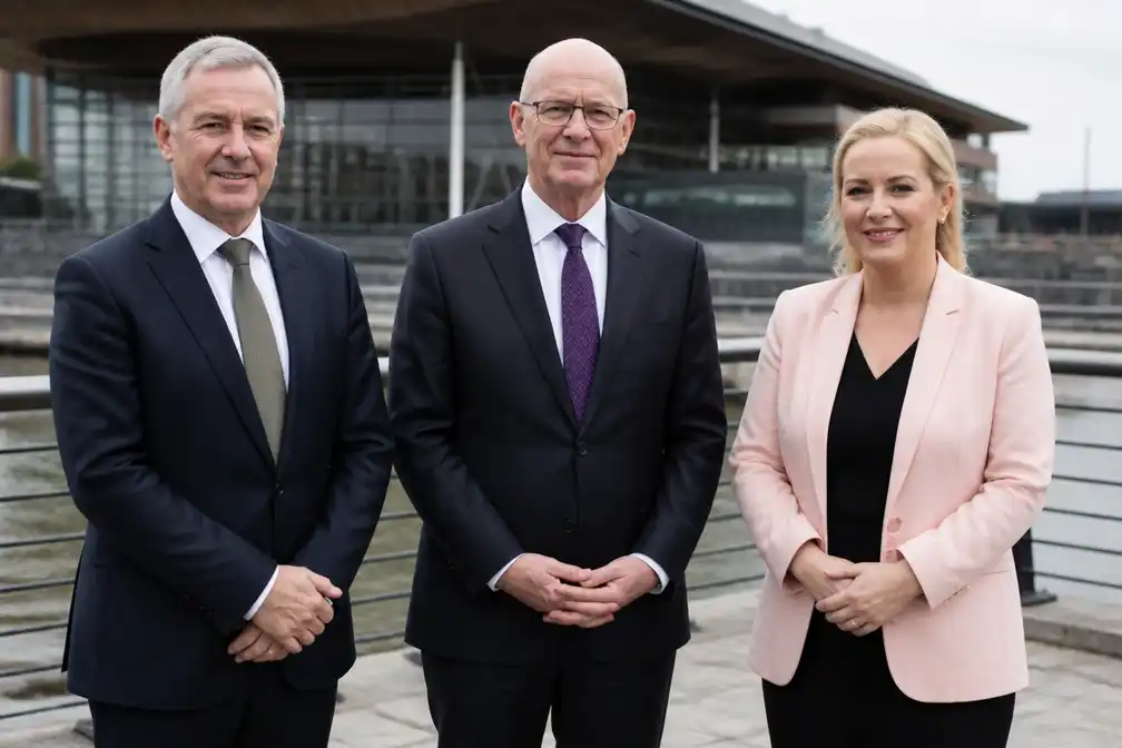 Eerste ministers van Wales, Schotland en Noord-Ierland bijeen in Cardiff over onafhankelijkheid