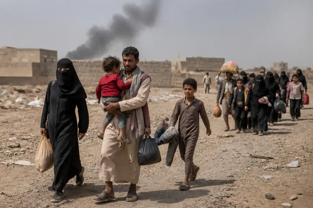 Jemen: 82.000 mensen ontheemd door Houthi-offensief, ruim 2000 vluchten naar Djibouti