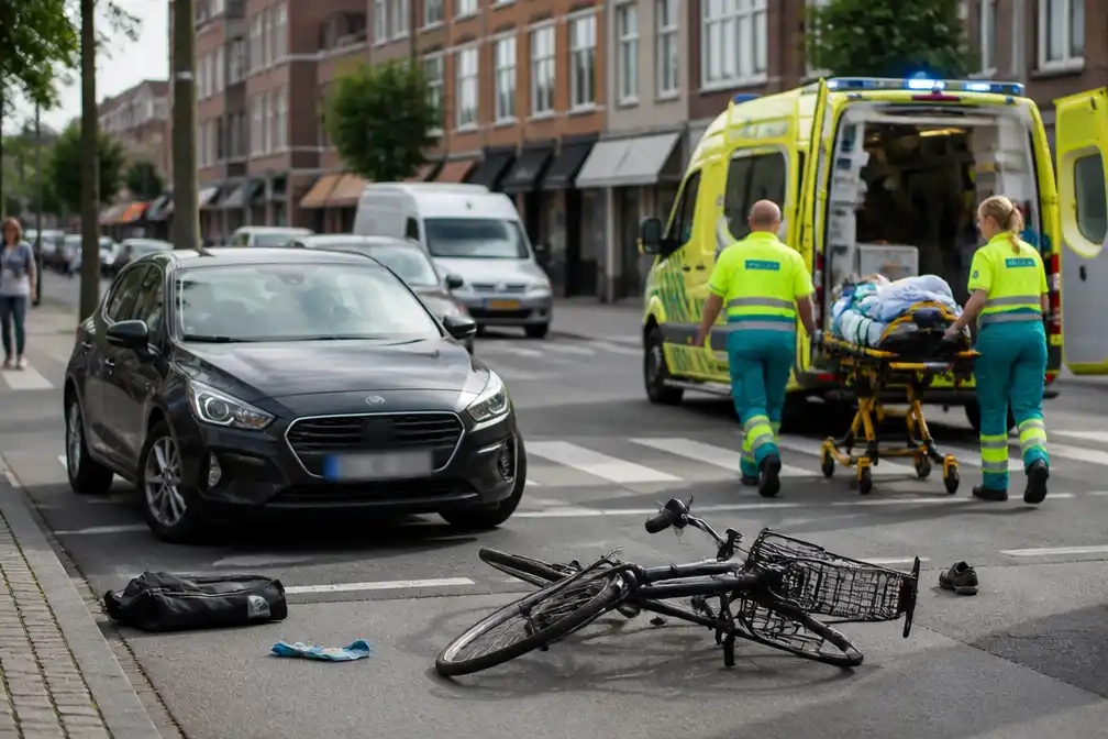 60-jarige fietser in levensgevaar na aanrijding met auto in Geel