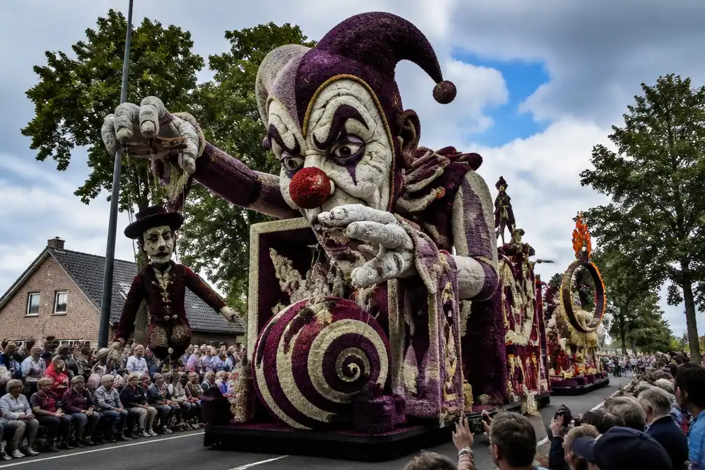 Westhoek wint 74ste Bloemencorso Loenhout met 'Circus Macabre'