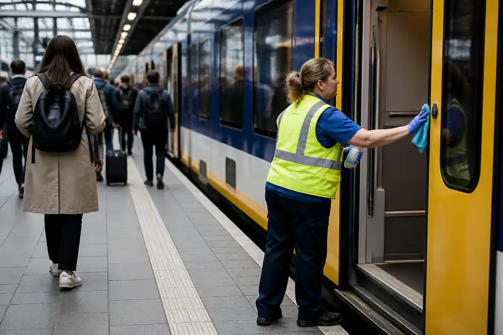 NS: overlast door schoonmaakstaking op stations en in treinen valt mee