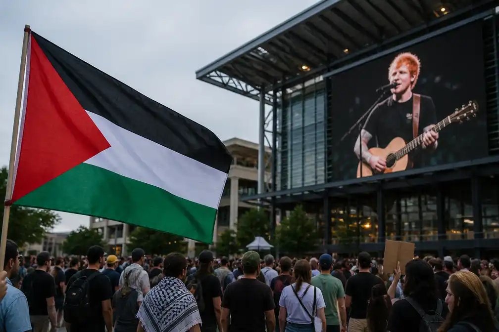 Pro-Palestijnse groepen kondigen protest aan bij concert Ed Sheeran in Philadelphia