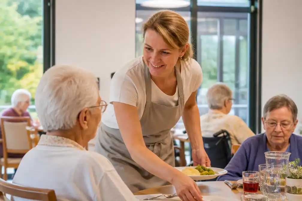 Schepen Ingrid Deschepper draait een dag mee als vrijwilliger bij Sleutelzorg in Temse
