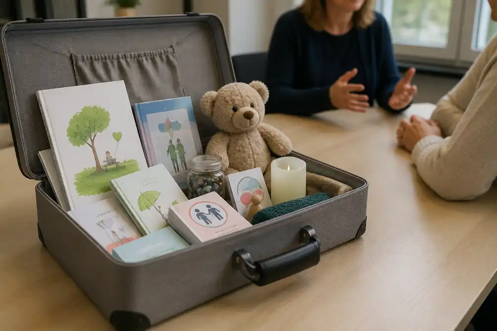 Sociaal Huis leent troostkoffer uit om rouw en verlies bij kinderen bespreekbaar te maken