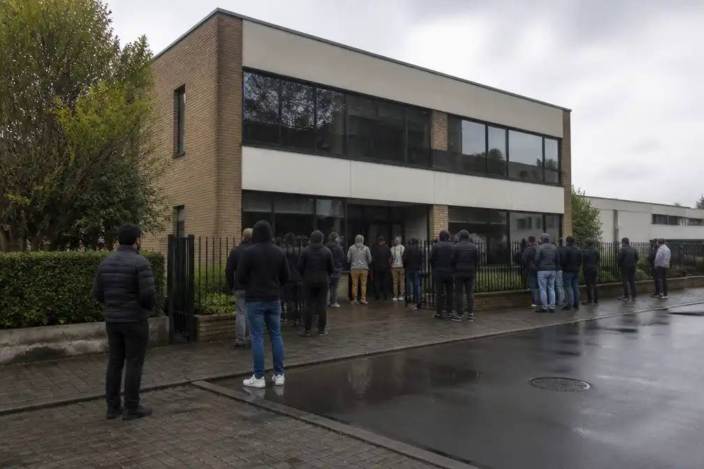 Tachtig krakers bezetten leeg bedrijfspand in Grimbergen