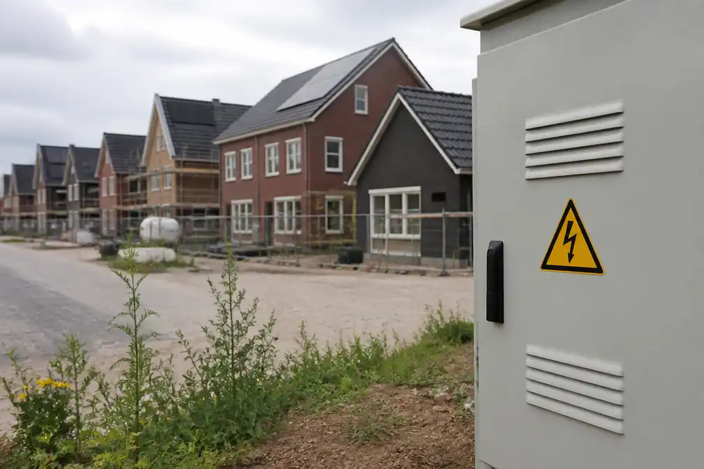 Woningbouwsector waarschuwt voor vertraging door vol stroomnet