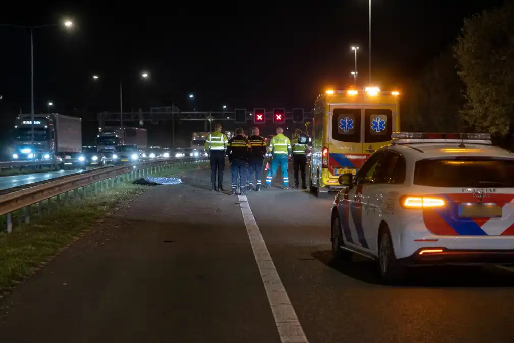 Verdachte van brandstichting aangereden op A2 bij Maastricht