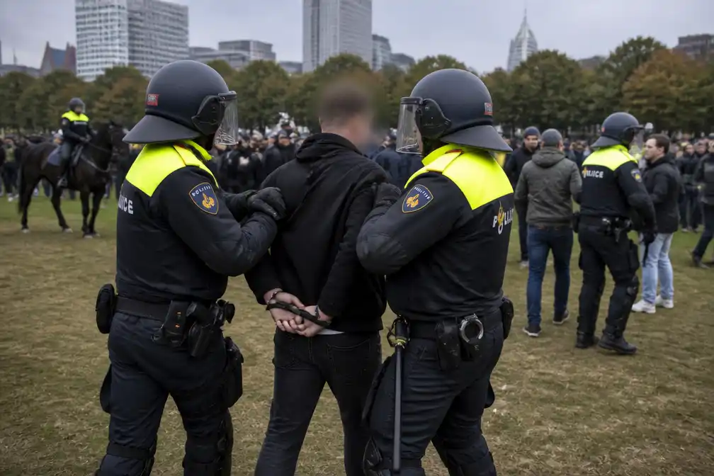 Politie houdt 24 mensen aan na rellen bij demonstratie in Den Haag