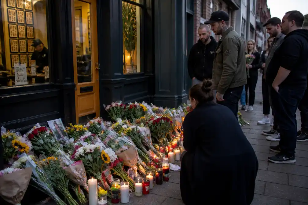 Fans nemen afscheid van Ben Saunders bij tattooshop in Arnhem