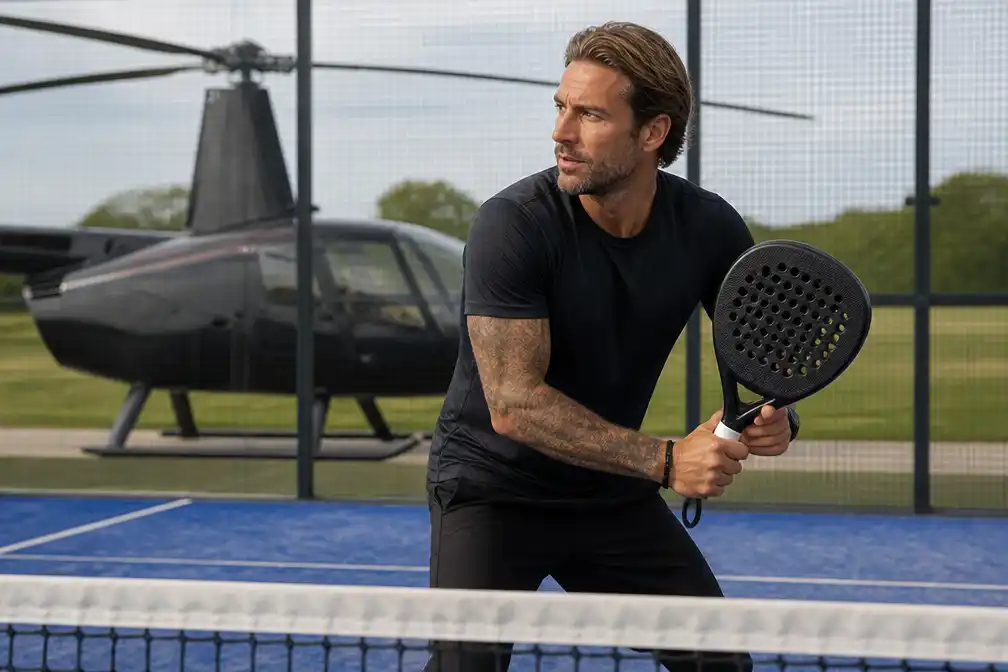 Bas Smit vliegt per helikopter over Nederland voor actie Padel4Kidnie