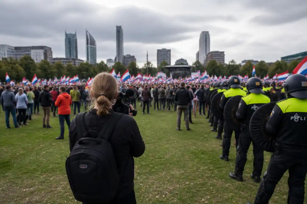 Drie journalisten melden zich bij PersVeilig na demonstratie op Malieveld