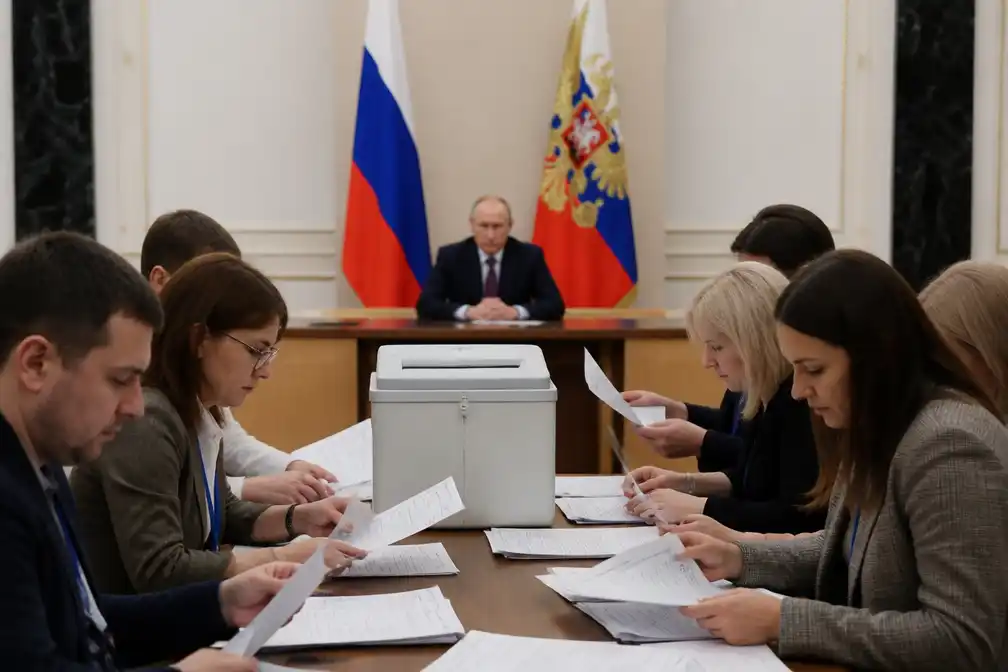 Exitpolls: Verenigd Rusland van Poetin op circa 50 procent bij Russische verkiezingen