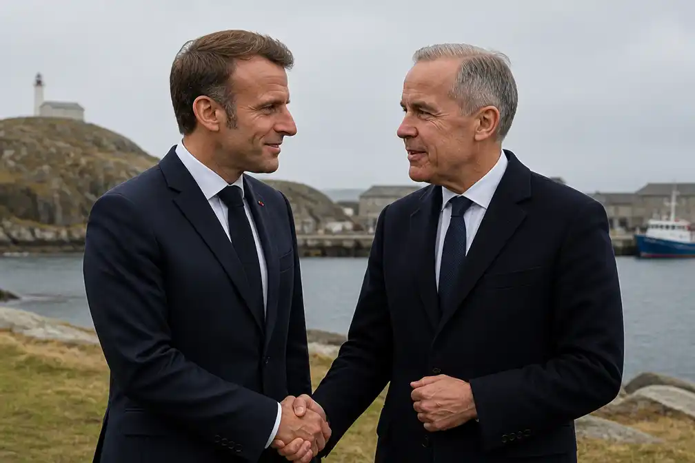Macron en Carney beloven nauwere banden tussen Frankrijk en Canada
