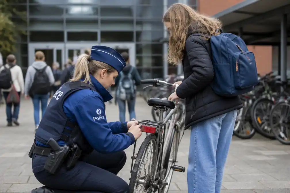 Een op de vier gecontroleerde fietsen op West-Vlaamse scholen heeft slechte verlichting