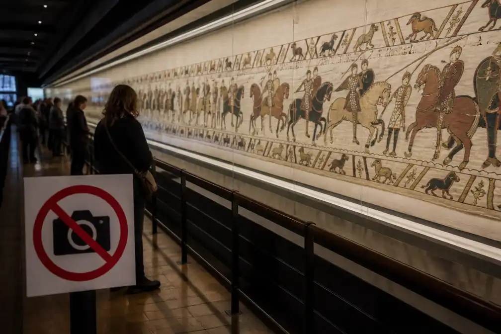 British Museum verbiedt foto's van Tapijt van Bayeux om doorstroom te verbeteren