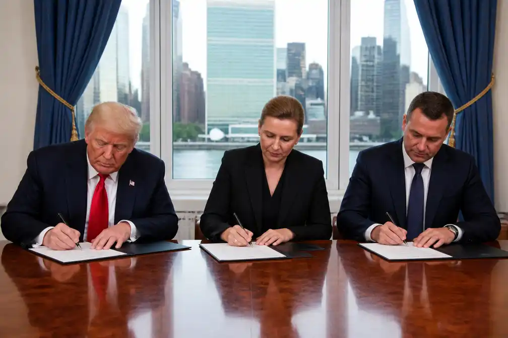 VS, Denemarken en Groenland tekenen veiligheidsovereenkomst