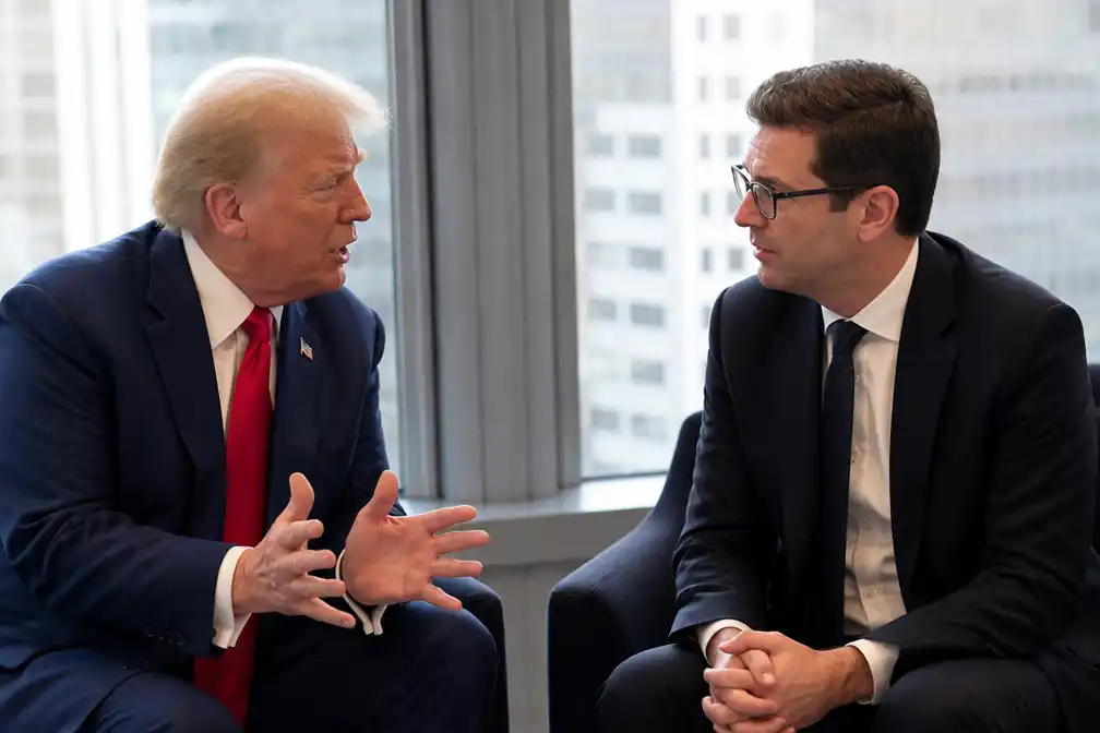 Trump ontmoet Burnham voor het eerst en noemt Chagos-deal 'verschrikkelijk'