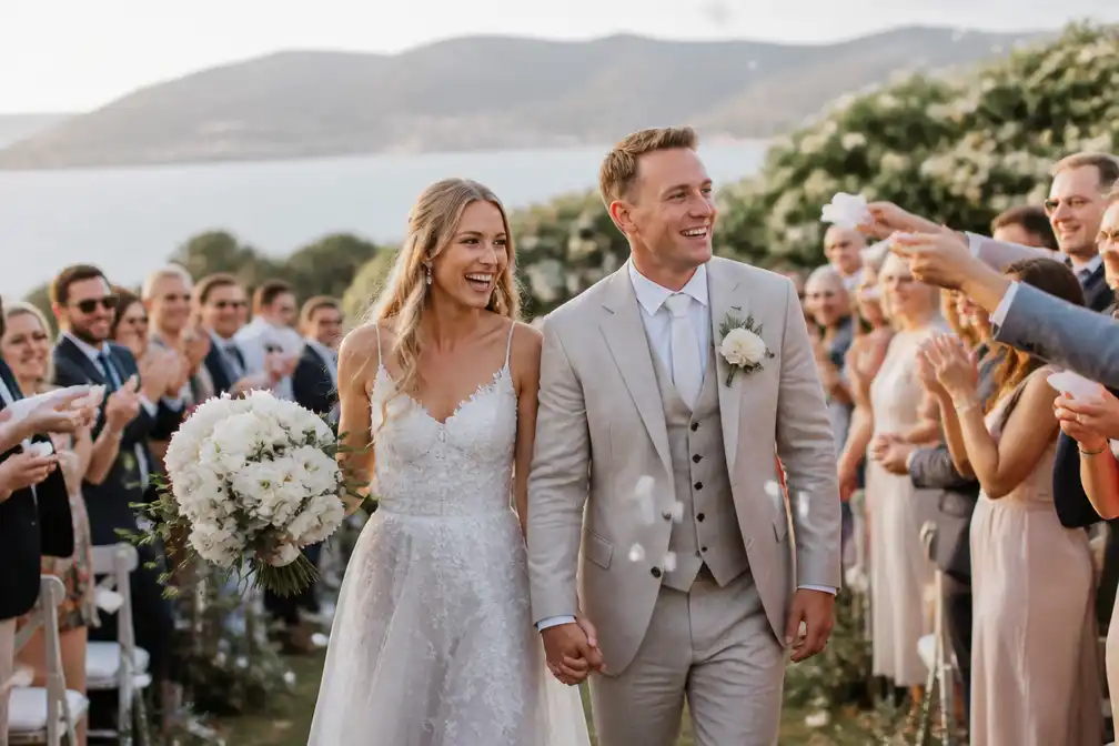 Femke Broeders-Bol en Ben Broeders vieren huwelijksfeest op Sardinië