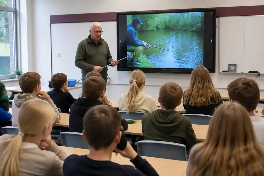 Groep 8 van St. Antoniusschool in Hoogezand krijgt VISles van HSV Voorwaarts