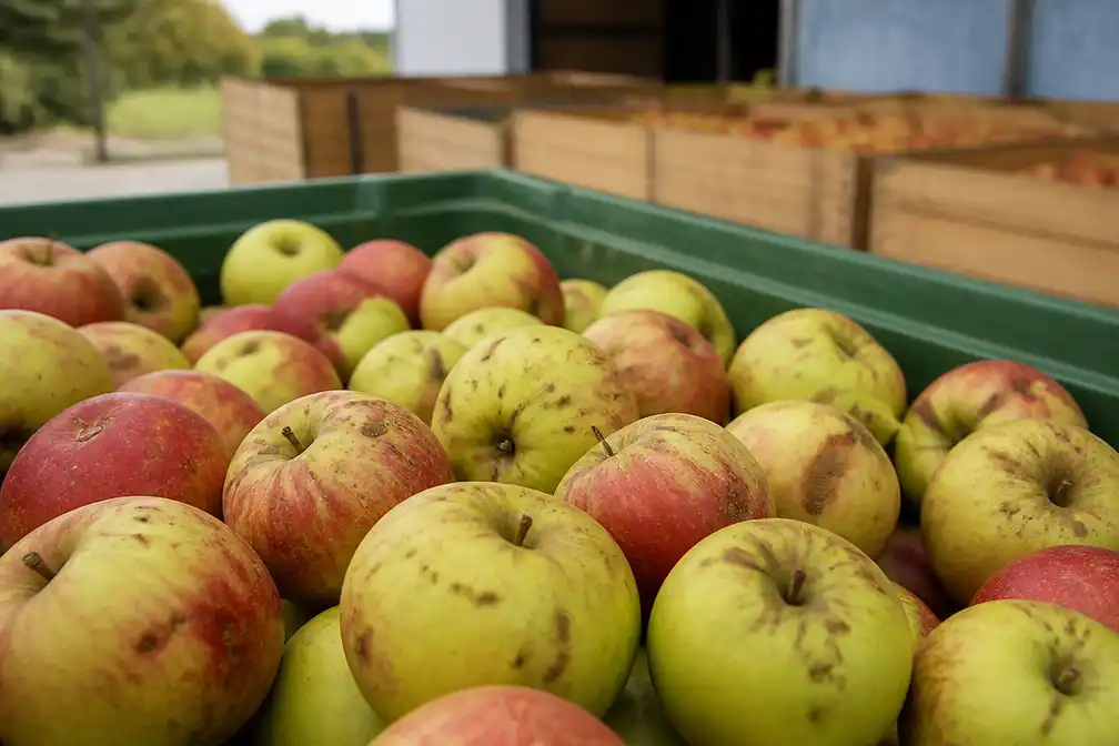 Meer dan 5 miljoen kilo Belgische appels dreigt verloren te gaan door hagel