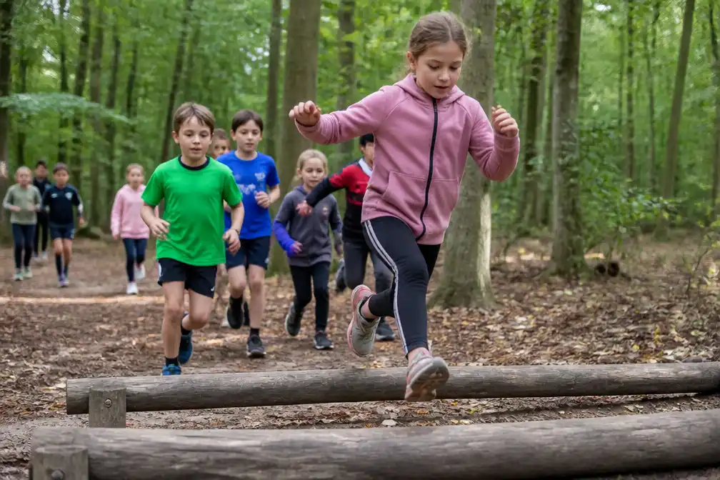 Kortenakense leerlingen ruilen traditionele veldloop voor avontuurlijke bosloop