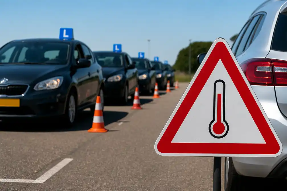 CBR schrapt vrijdag rijexamens in provincies met code rood vanwege hitte