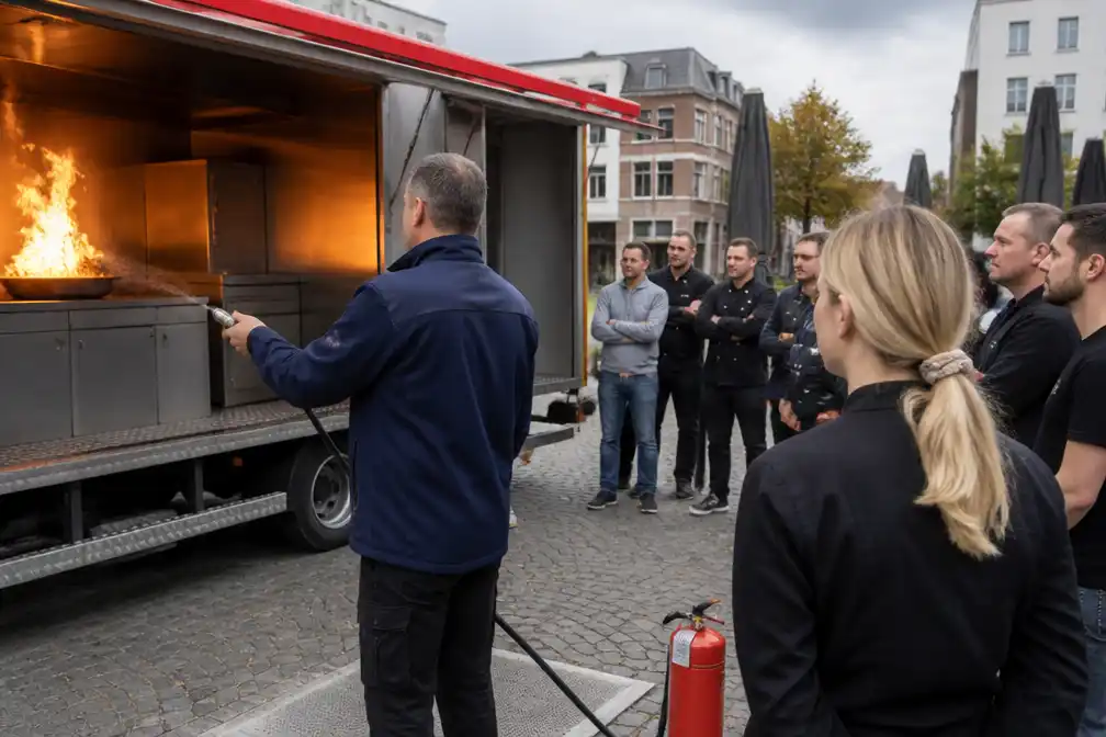 Horecapersoneel in Geel leert beginnende keukenbranden blussen