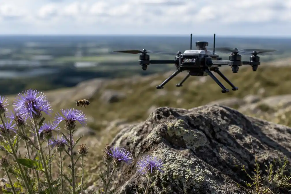 Bijenlanding bestudeerd om drones op lastig terrein te laten landen