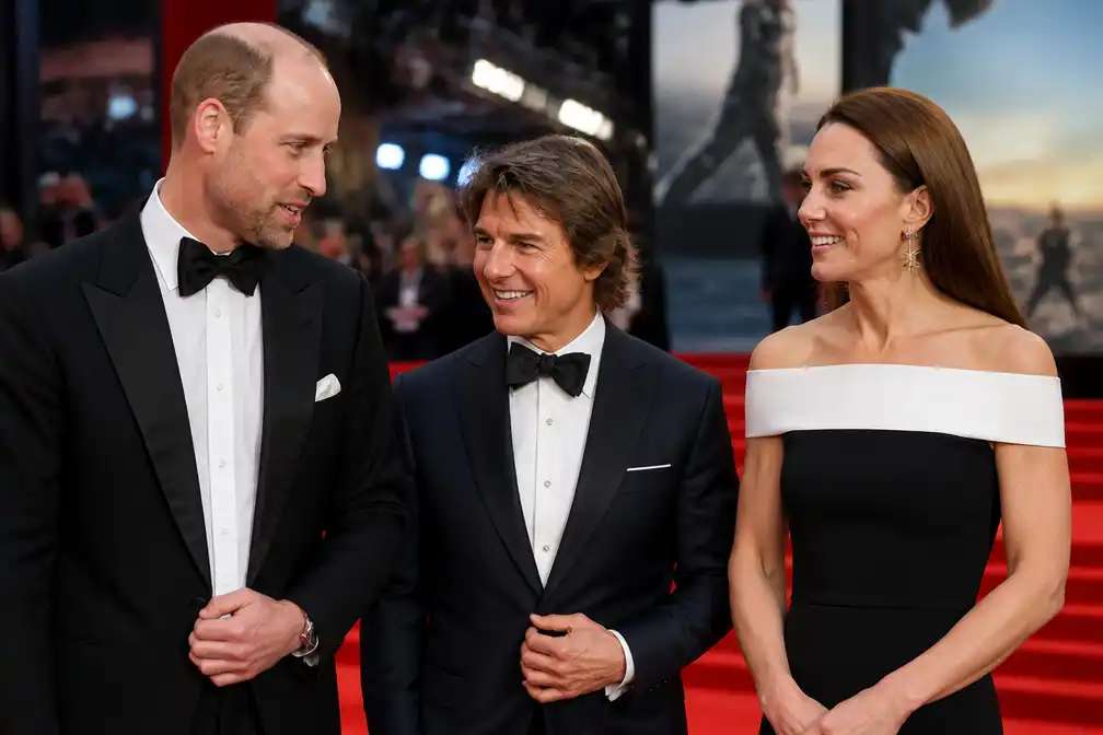 Prins William en Kate bij Tom Cruise op rode loper in Londen