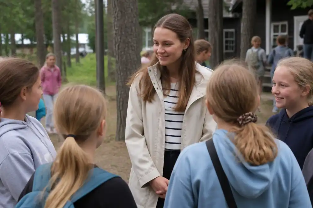 Noorse prinses Ingrid Alexandra bezoekt zomerkamp te midden van ziekenhuisopname moeder en gevangenschap broer